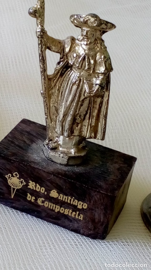 Antig&uuml;edades: LOTE DE 9 PEQUE&Ntilde;OS OBJETOS DE  SANTOS, VIRGENES.. - Foto 5