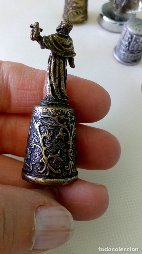Antig&uuml;edades: LOTE DE 9 PEQUE&Ntilde;OS OBJETOS DE  SANTOS, VIRGENES.. - Foto 19