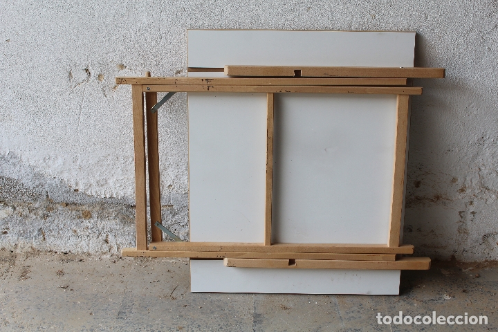 Antig&uuml;edades: mesa de madera plegable - Foto 5
