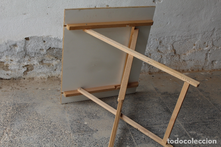 Antig&uuml;edades: mesa de madera plegable - Foto 7