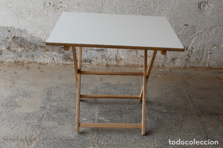 Antig&uuml;edades: mesa de madera plegable - Foto 1
