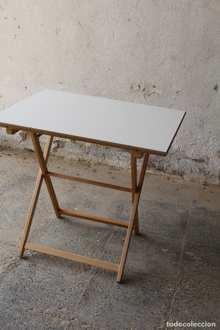 Antig&uuml;edades: mesa de madera plegable - Foto 2