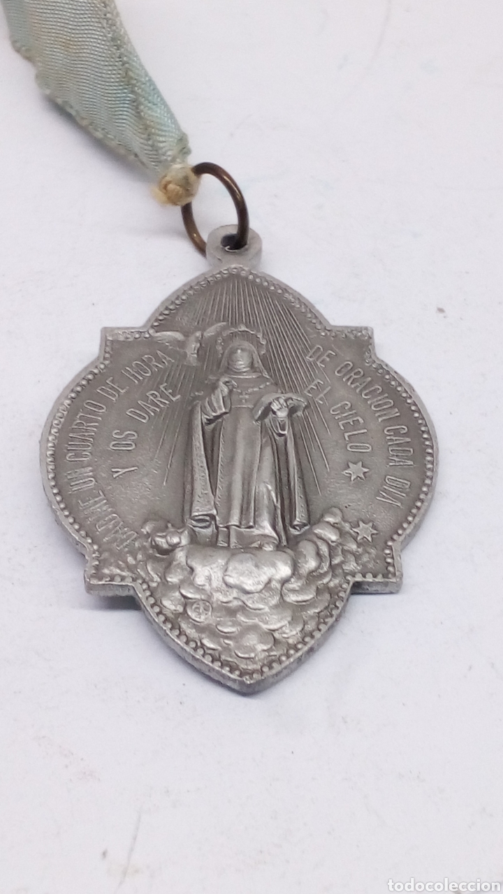 Antig&uuml;edades: Medalla religiosa metalico - Foto 1