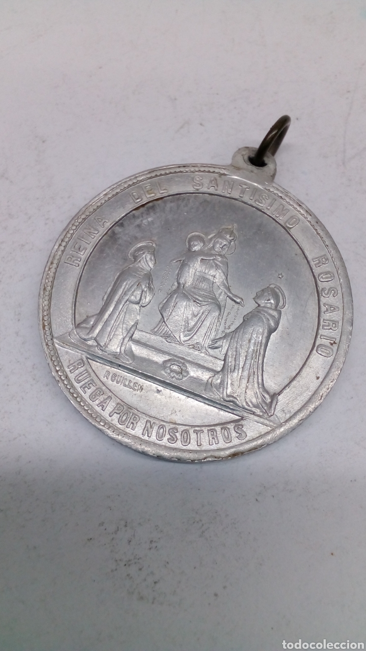Antig&uuml;edades: Medalla religiosa metal - Foto 1
