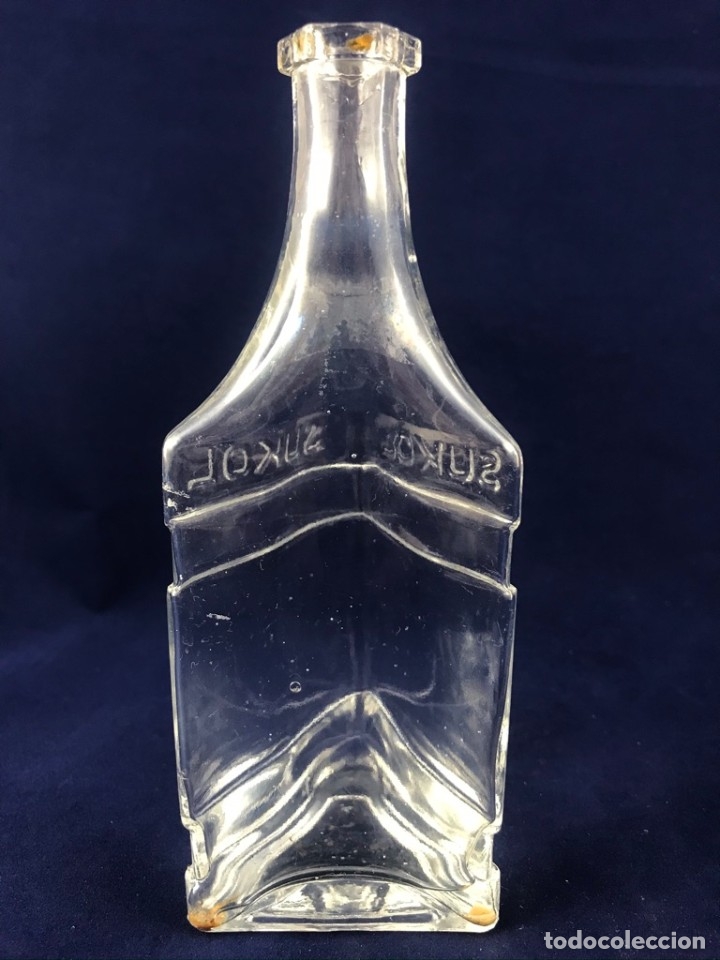 Antig&uuml;edades: RAR&Iacute;SIMA ANTIGUA BOTELLA O FRASCO TRIANGULAR SUKOL - Foto 5