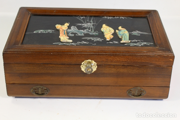Antig&uuml;edades: caja joyero oriental - Foto 3