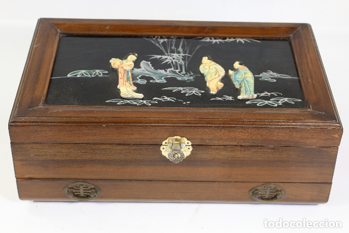 Antig&uuml;edades: caja joyero oriental - Foto 1