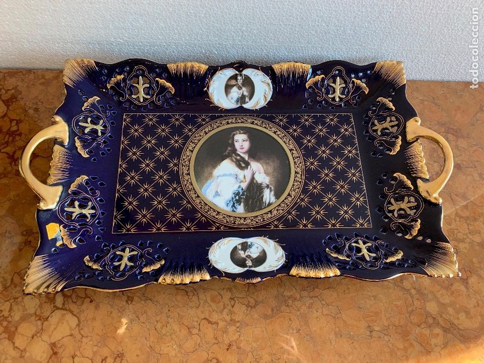 Antig&uuml;edades: BANDEJA DE PORCELANA - Foto 1