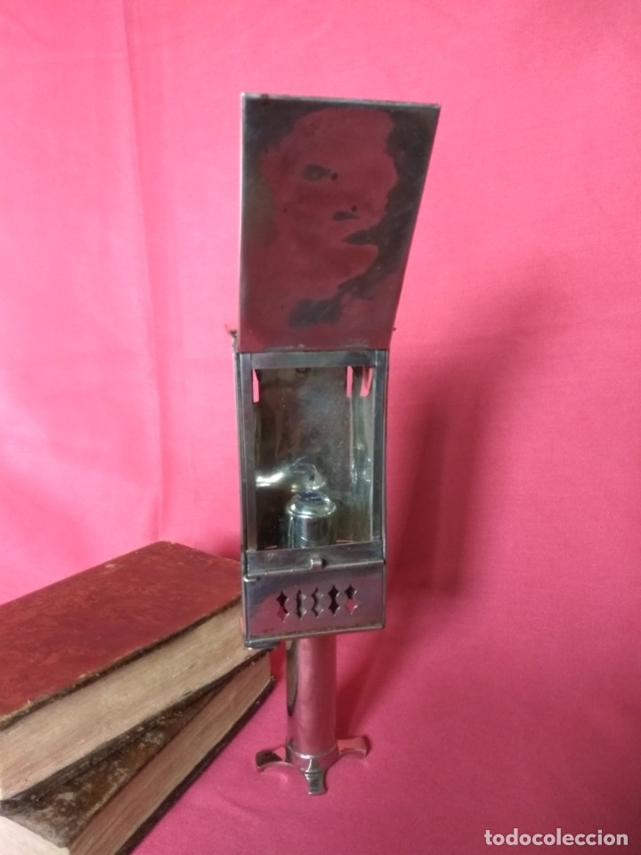 Antig&uuml;edades: LINTERNA DE VELA ANTIGUA - Foto 2