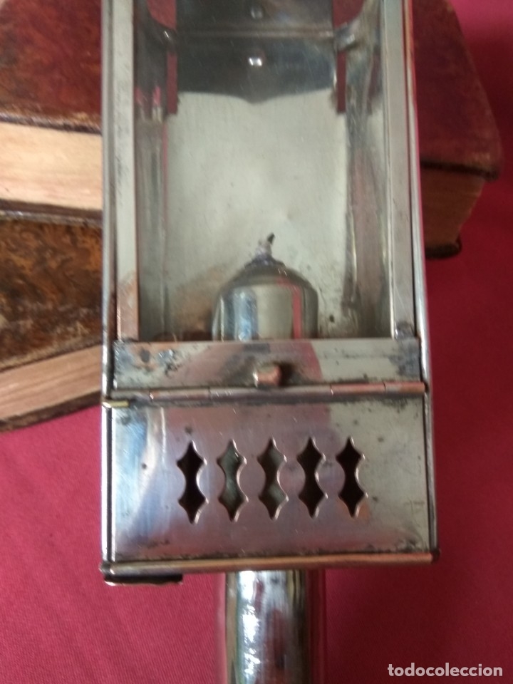 Antig&uuml;edades: LINTERNA DE VELA ANTIGUA - Foto 16