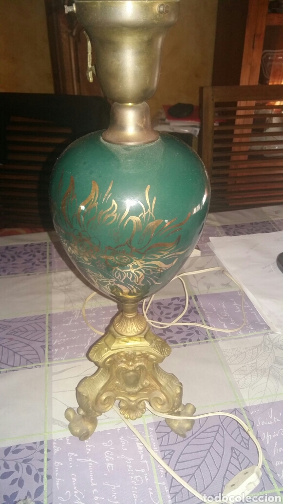 Antig&uuml;edades: L&aacute;mpara de sobremesa - Foto 5