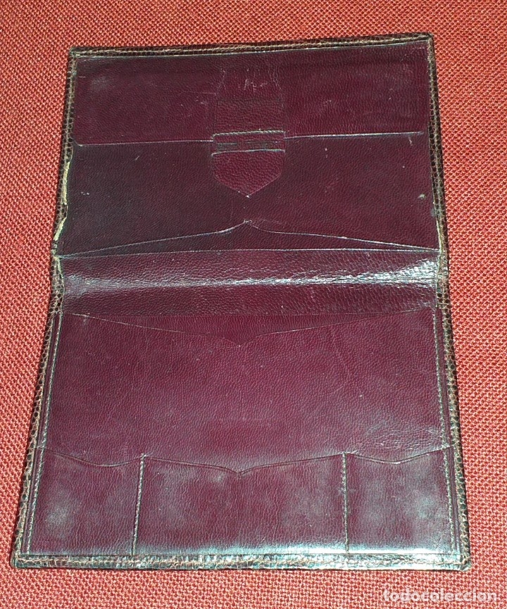 Antig&uuml;edades: CARTERA DE PIEL - Foto 4