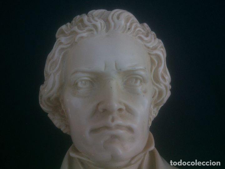 Antig&uuml;edades: Figura de busto de L.V. Beethoven - Foto 2