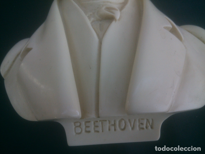 Antig&uuml;edades: Figura de busto de L.V. Beethoven - Foto 3