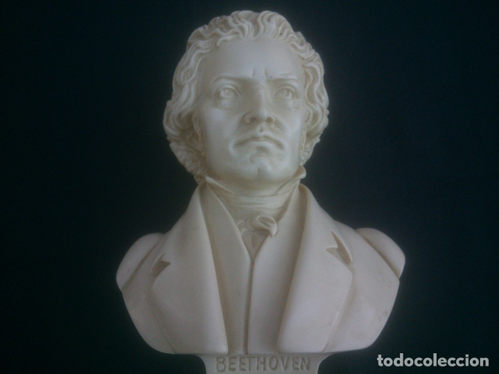 Antig&uuml;edades: Figura de busto de L.V. Beethoven - Foto 4