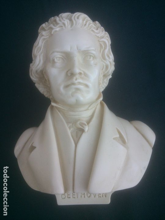 Antig&uuml;edades: Figura de busto de L.V. Beethoven - Foto 1
