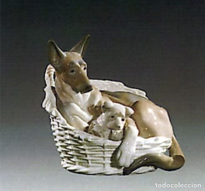 Antig&uuml;edades: REF: 01004731 &ldquo;LINDA CON SU CACHORRO&rdquo; LLADR&Oacute; - Foto 1