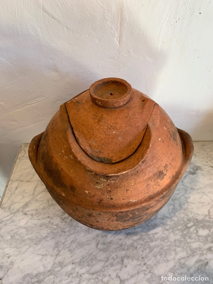 Antig&uuml;edades: - ANTIGUA OLLA DE BARRO - Foto 2