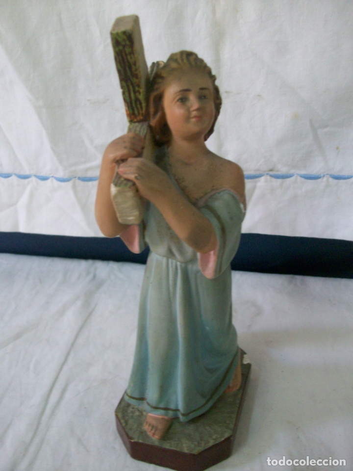 Antig&uuml;edades: NI&Ntilde;O JESUS-DE OLOT-ESTUCO - Foto 1