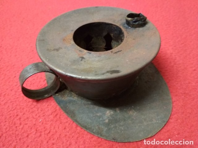 Antig&uuml;edades: ANTIGUO QUINQUE DE ACEITE EN HOJALATA - Foto 1