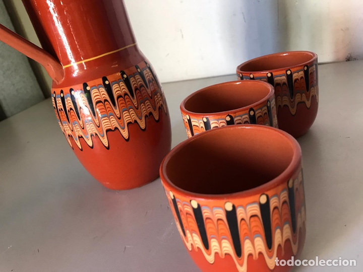 Antig&uuml;edades: Juego de vasos y jarra rusos - Foto 2