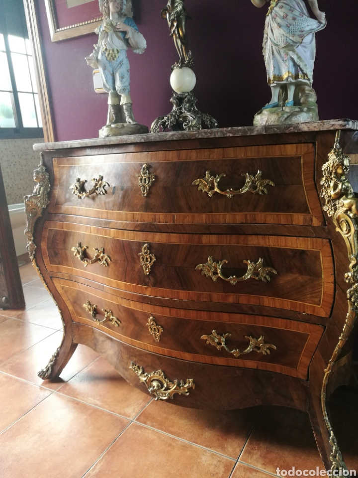 Antig&uuml;edades: C&oacute;moda Luis XV .siglo XVIII - Foto 2