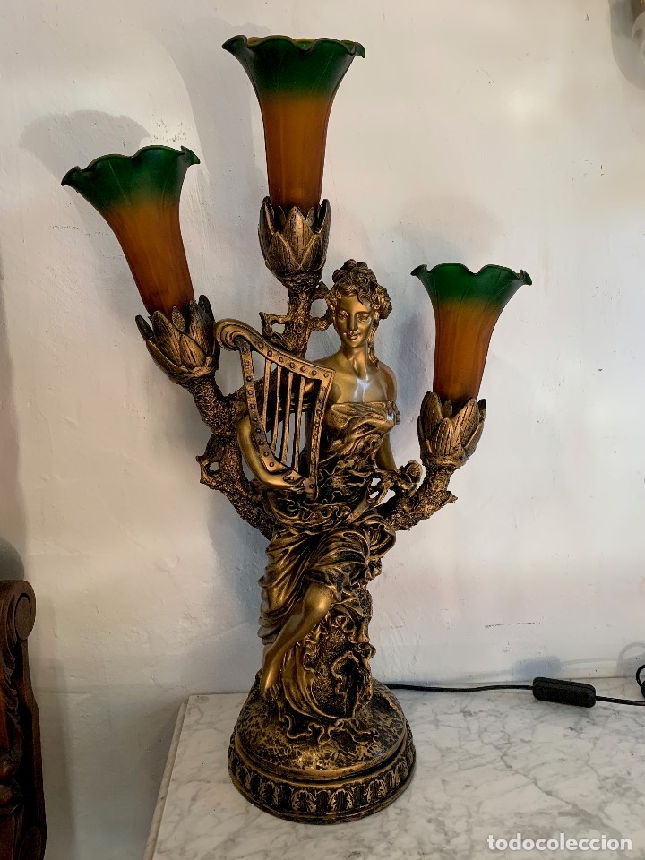 Antig&uuml;edades: LAMPARA DE SOBREMESA - Foto 1