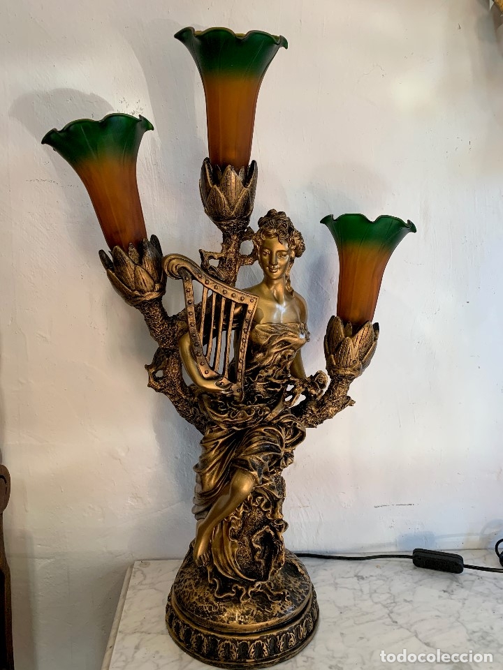 Antig&uuml;edades: LAMPARA DE SOBREMESA - Foto 2