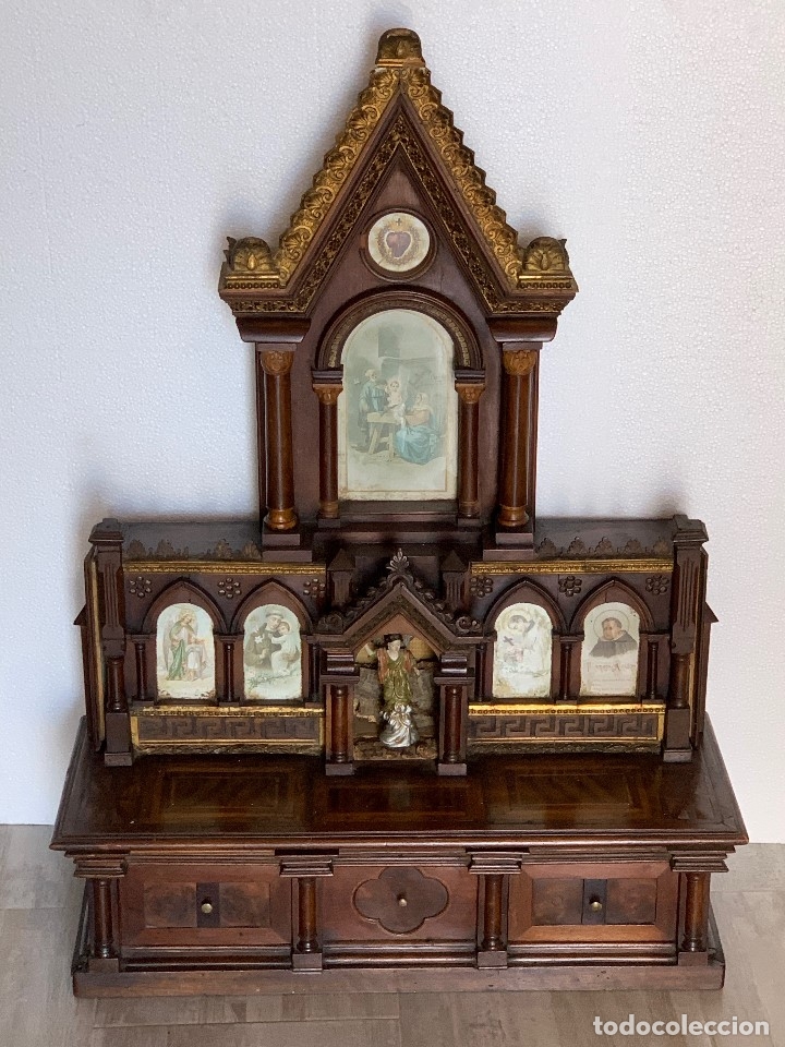 Antig&uuml;edades: - ANTIGUO RETABLO -CAPILLA - Foto 4