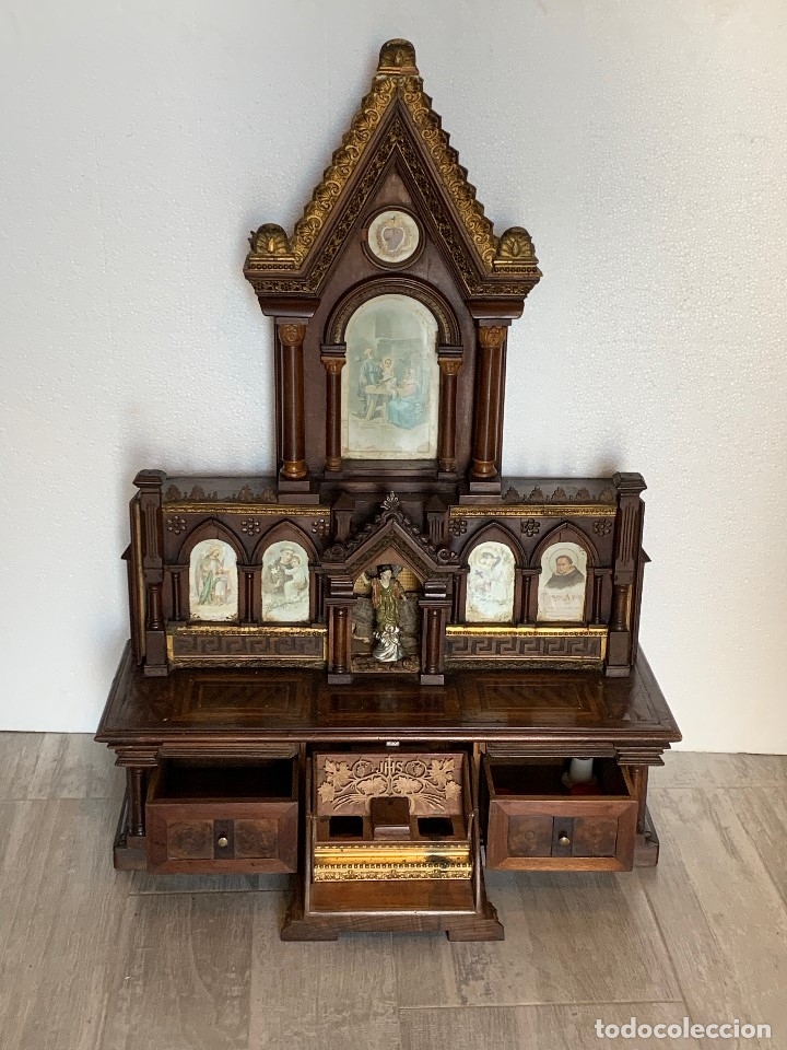Antig&uuml;edades: - ANTIGUO RETABLO -CAPILLA - Foto 5