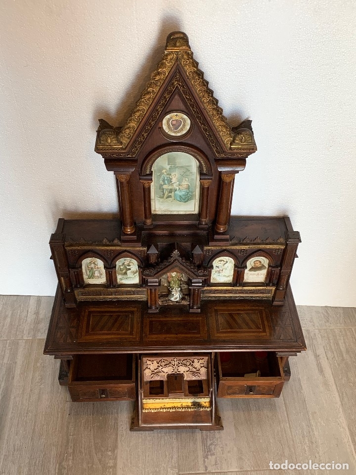 Antig&uuml;edades: - ANTIGUO RETABLO -CAPILLA - Foto 6