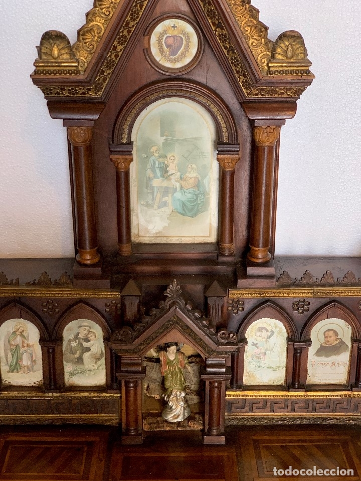 Antig&uuml;edades: - ANTIGUO RETABLO -CAPILLA - Foto 9