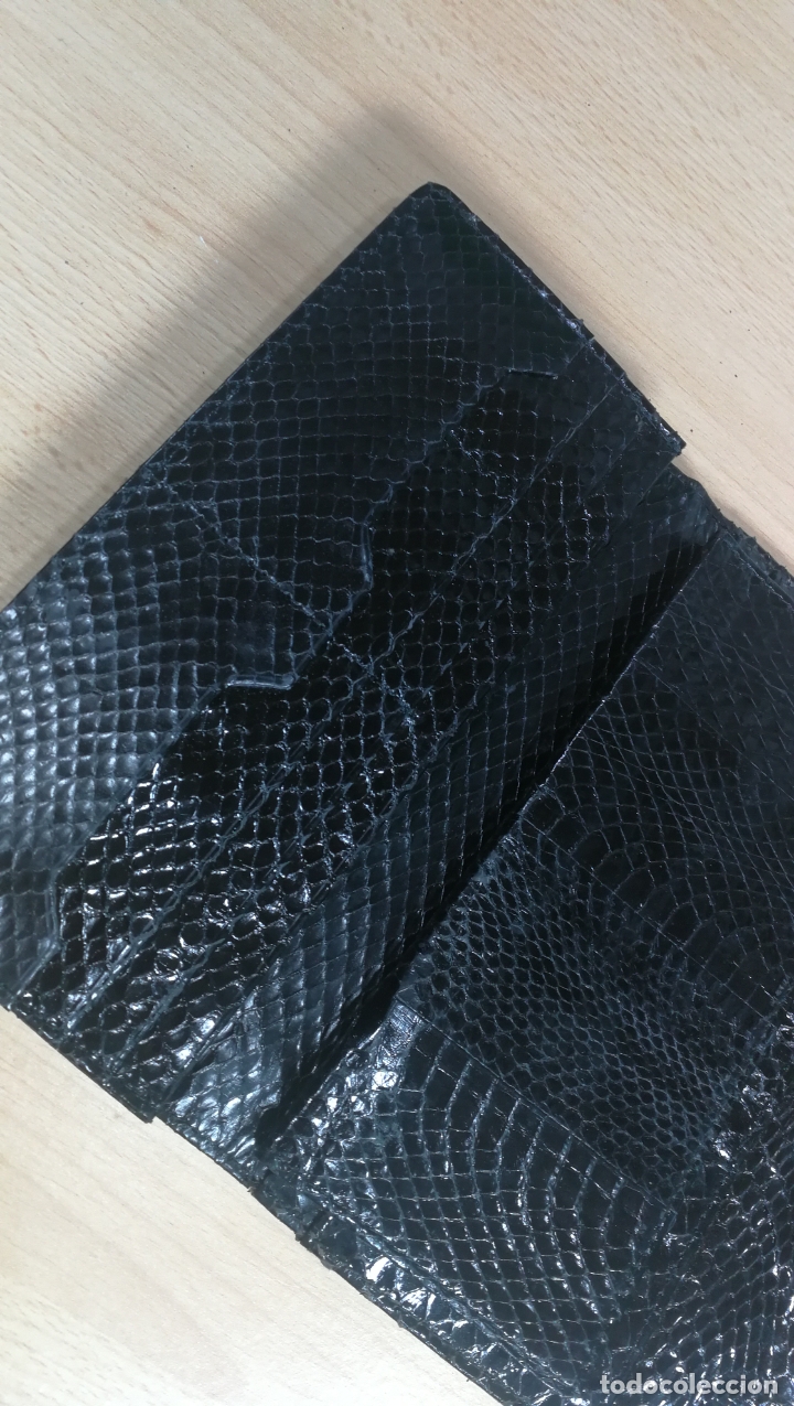 Antig&uuml;edades: MONEDERO BILLETERO DE PIEL DE COBRA - Foto 26