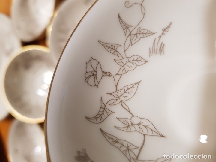 Antig&uuml;edades: Juego de caf&eacute; con platos de postre de Bavaria - Foto 13