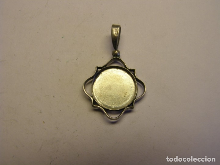 Antig&uuml;edades: Medalla religiosa Virgen del Pilar. - Foto 2