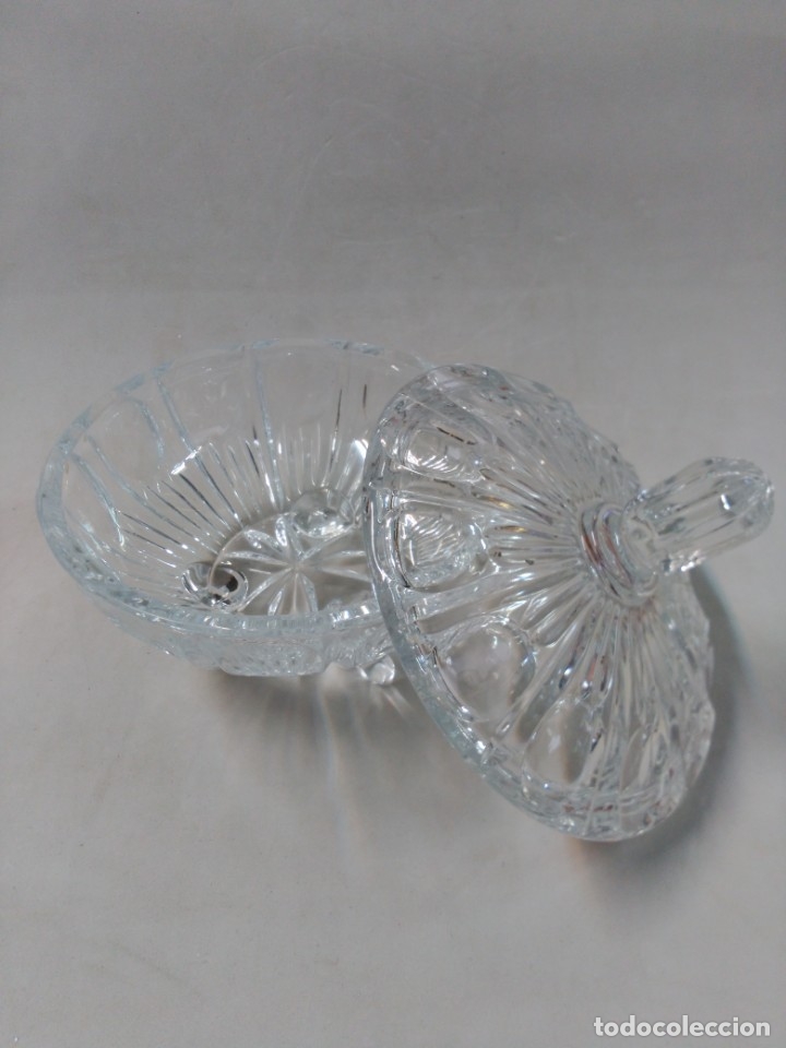 Antig&uuml;edades: BOMBONERA DE CRISTAL TALLADO - Foto 5