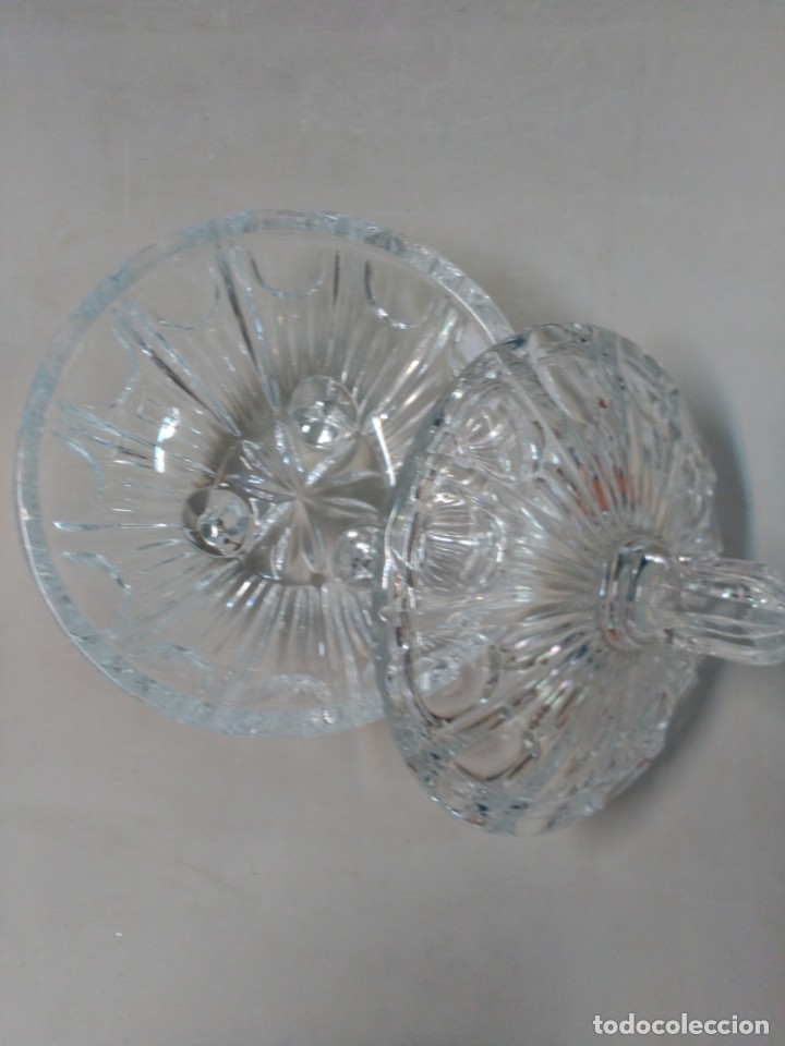 Antig&uuml;edades: BOMBONERA DE CRISTAL TALLADO - Foto 6