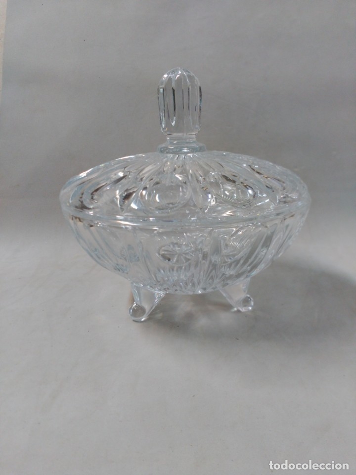 Antig&uuml;edades: BOMBONERA DE CRISTAL TALLADO - Foto 10