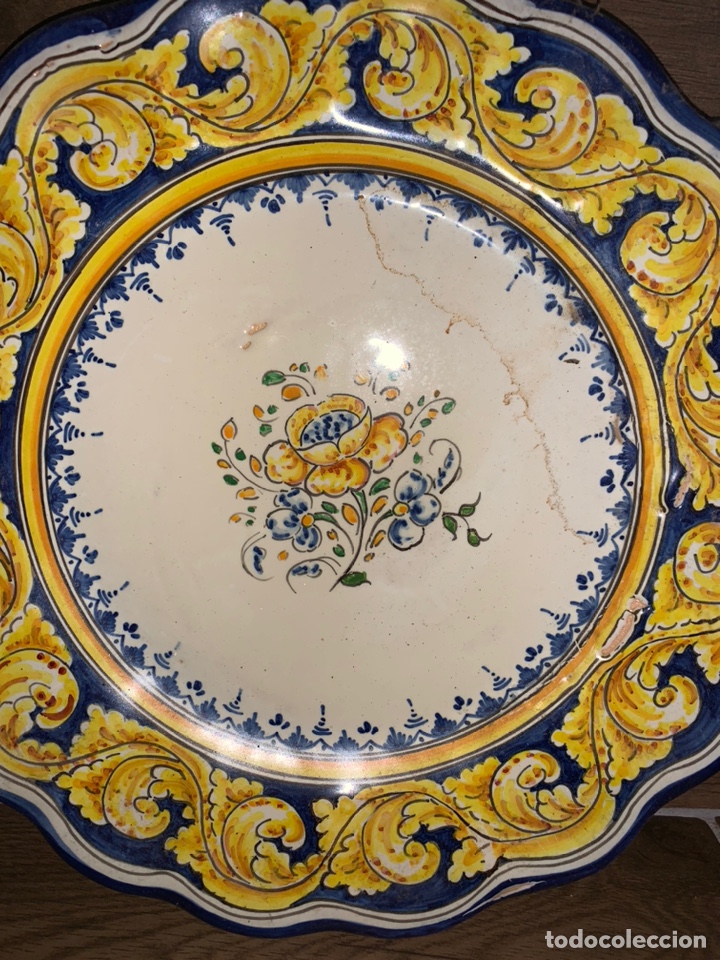 Antig&uuml;edades: Plato antiguo Talavera - Foto 2