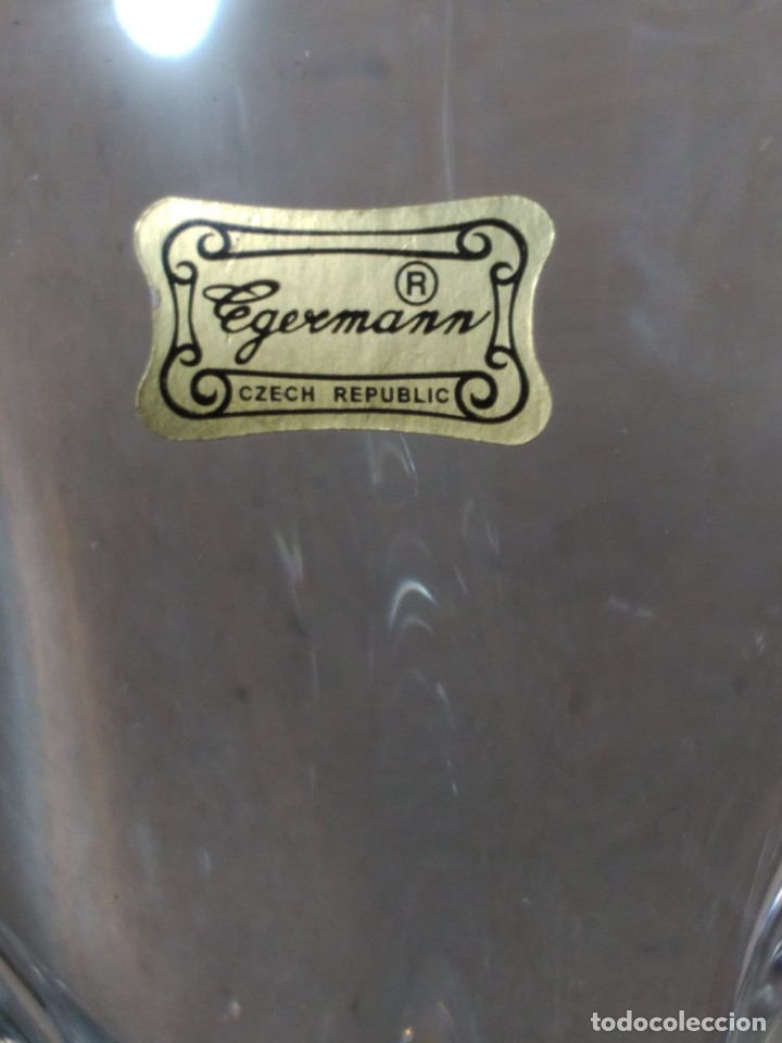 Antig&uuml;edades: FRUTERO DE CRISTAL CHECOSLOVACO - Foto 13