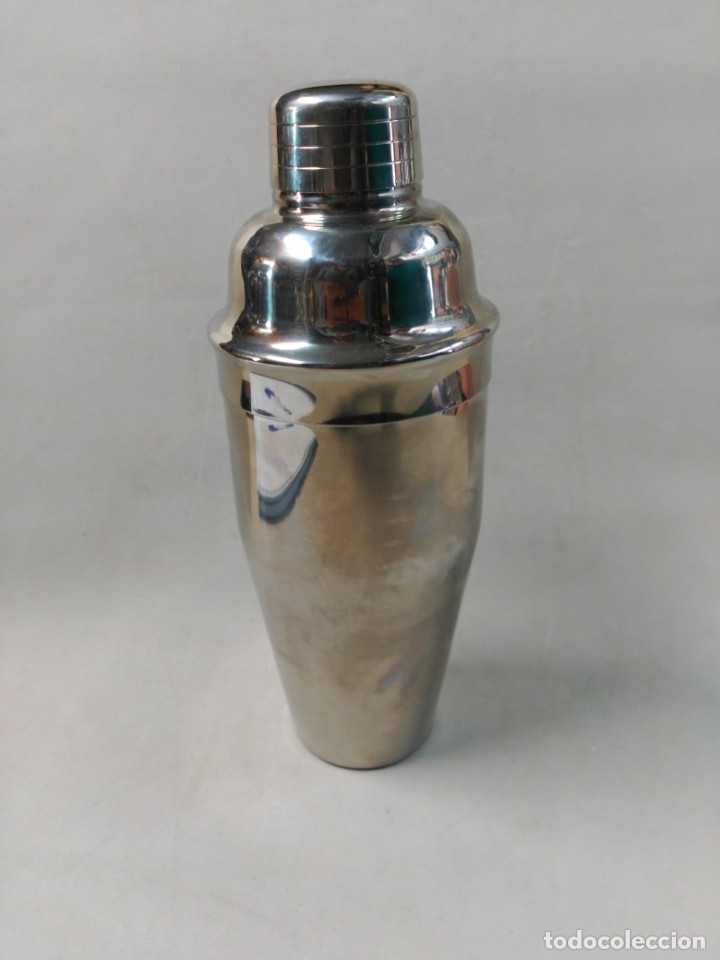 Antig&uuml;edades: COCTELERA DE METAL DAVIDOFF CIGARETTES - Foto 1