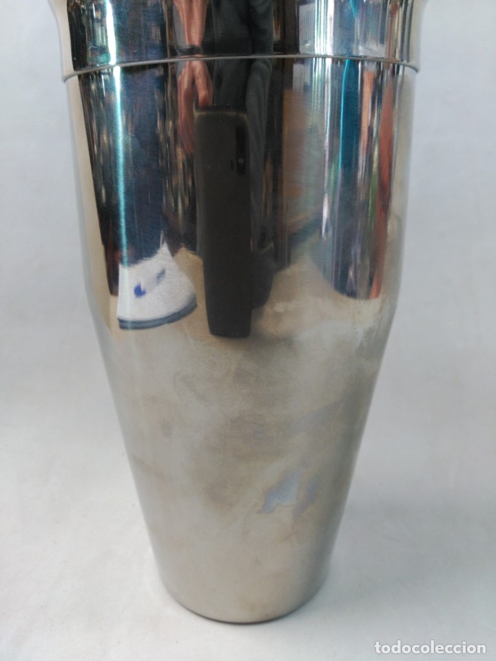 Antig&uuml;edades: COCTELERA DE METAL DAVIDOFF CIGARETTES - Foto 12