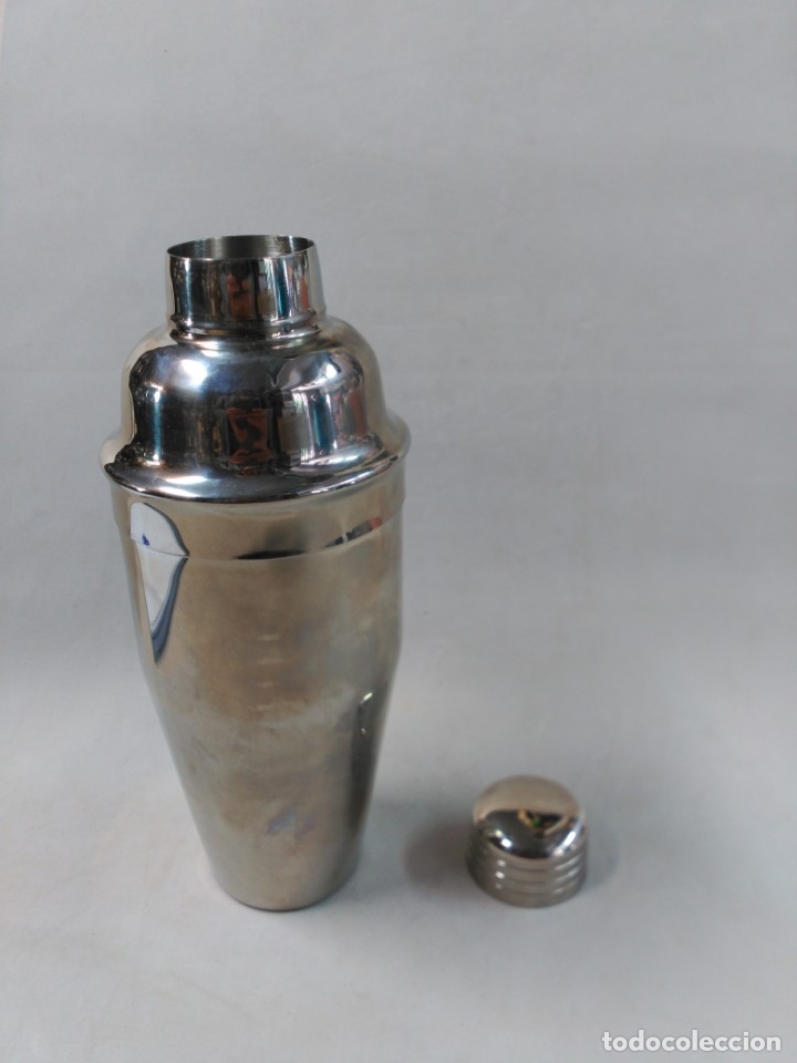 Antig&uuml;edades: COCTELERA DE METAL DAVIDOFF CIGARETTES - Foto 3