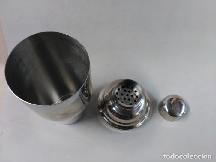 Antig&uuml;edades: COCTELERA DE METAL DAVIDOFF CIGARETTES - Foto 5