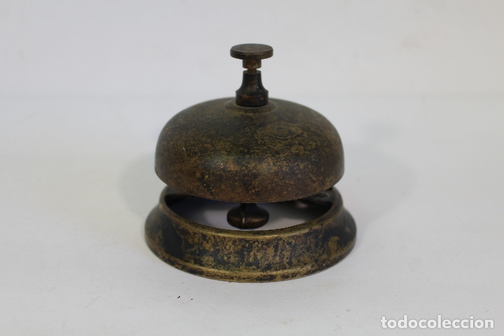 Antig&uuml;edades: timbre recepcionista en bronce - Foto 3