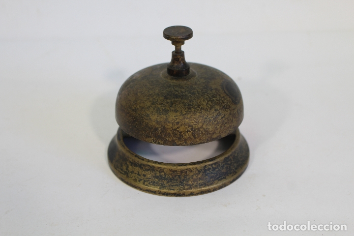 Antig&uuml;edades: timbre recepcionista en bronce - Foto 4