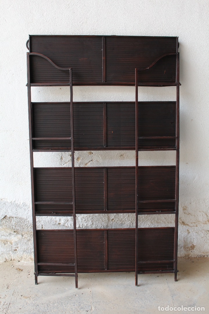 Antig&uuml;edades: extanteria repisa plegable de hierro - Foto 7