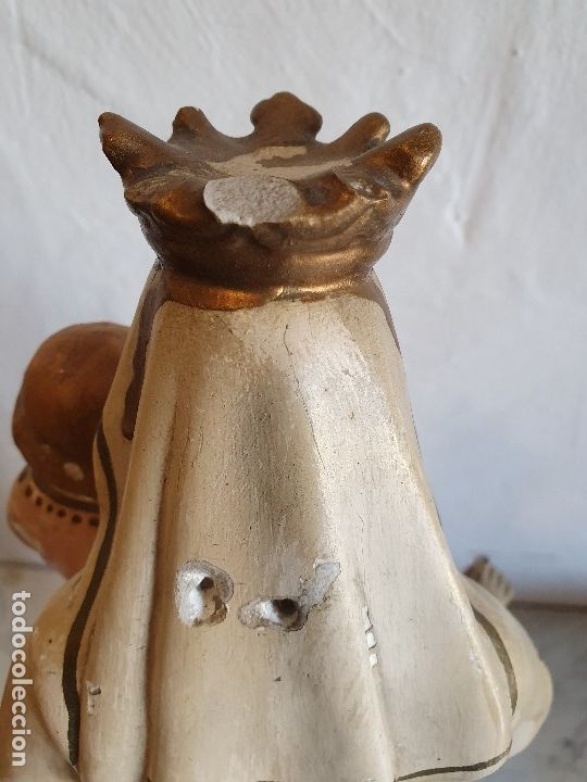 Antig&uuml;edades: VIRGEN DEL CARMEN EN TERRACOTA - Foto 2