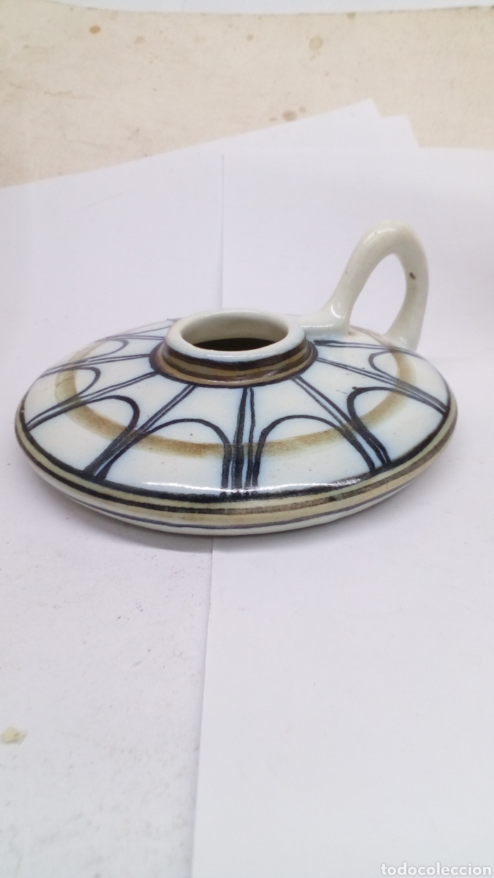 Antig&uuml;edades: Porcelana portavelas - Foto 1