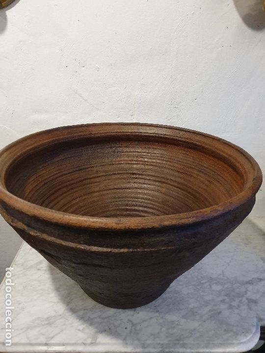 Antig&uuml;edades: ANTIGUO LEBRILLO-CUENCO DE BARRO - Foto 2